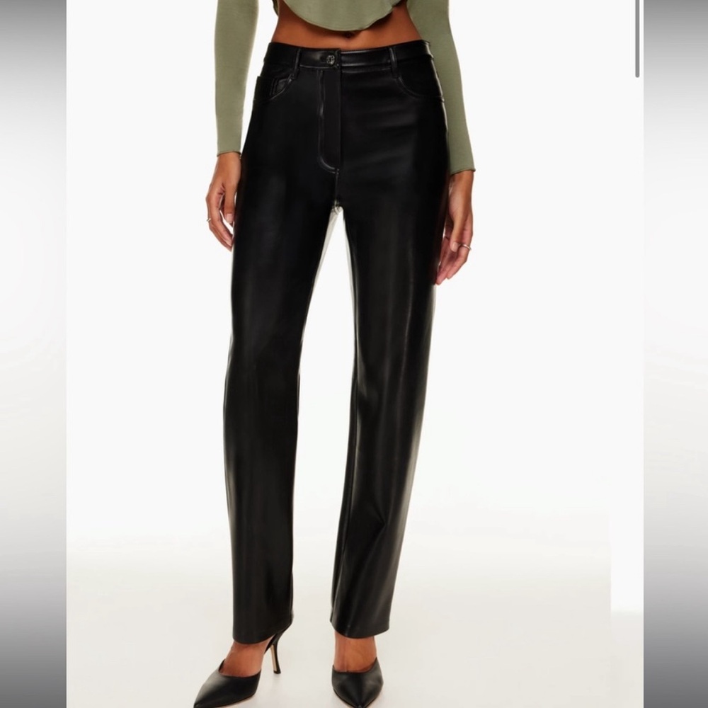 Aritzia Wilfred Melina Leather Pant